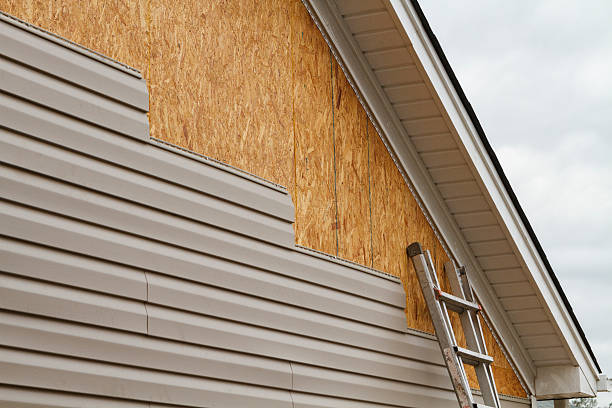 Professional Vinyl Siding technician working in Presto, PA